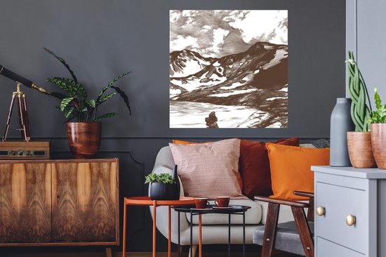 Stickers Stickers muraux - Berg - Mer - Plage - 80x80 cm - Film adhésif