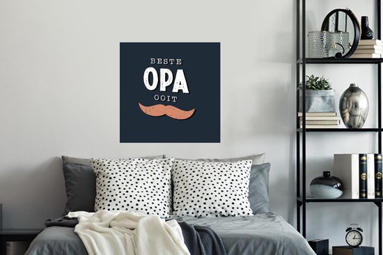 Muurstickers - Sticker Folie - Cadeau man - Opa - Quote - Spreuken - Beste opa ooit - 50x50 cm - Plakfolie - Muurstickers Kinderkamer - Zelfklevend Behang - Zelfklevend behangpapier - Stickerfolie