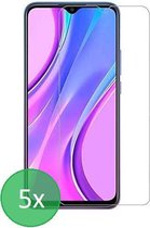 Xiaomi Redmi 9C - 5x Screenprotector - screen protector - glas - bescherm - beschermglas