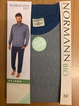 Normann heren pyjama Bio katoen 90303 - Grijs - 54