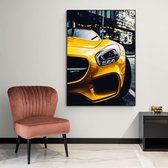 Poster Yellow AMG - Dibond - Meerdere Afmetingen & Prijzen | Wanddecoratie - Interieur - Art - Wonen - Schilderij - Kunst