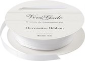 decoratielint Grosgrain 5 mm / 15 meter wit
