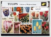 Tulpen - Dutch Tulips - Typisch Nederlands postzegel pakket & souvenir. Collectie van 50 verschillende postzegels van (Nederlandse) tulpen – kan als ansichtkaart in een A6 envelop - authentiek cadeau - kado - kaart - bloemen - tulp - tulpenbol