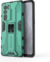 Voor OPPO Realme Explorer Master Supersonic PC + TPU Schokbestendige beschermhoes met houder (groen)