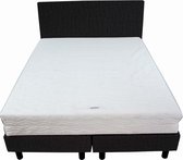 Bedworld Boxspring 160x190 - Stevig - Velours - Antraciet (ML97)