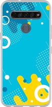 Smartphonebooster Telefoonhoesje - Back Cover - Geschikt Voor LG K61 - Blue En Blue