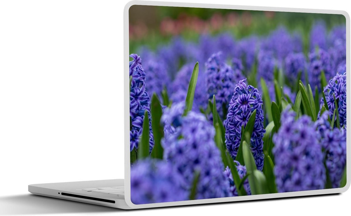 Afbeelding van product SleevesAndCases  Laptop sticker - 11.6 inch - Hyacint - Bloemen - Paars