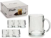 Kruik Vivalto Transparant (8 x 9,6 x 11,5 cm) (285 ml)