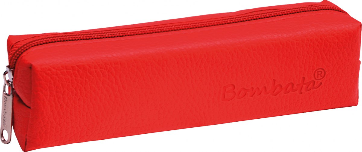 Bombata Etui Classic 19 X 5 Cm Kunstleer Rood