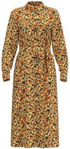 Vila Jurk Vimocala L/s Shirt Dress/su/l 14070420 Black/w. Flower Dames Maat - 36