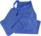 Keukenset Benetton Katoen Blauw (3 pcs)