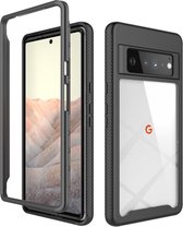 Google Pixel 6 Pro Hoesje Volledig Schokbestendig Cover Zwart