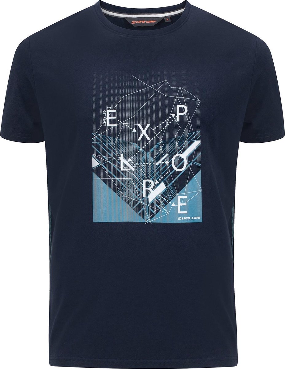 Life-Line Otley Heren T-shirt Korte Mouw Donkere Marine M bol