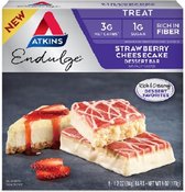 Atkins | Endulge | Strawberry Cheesecake | Doos | 5 x 34g | Snel afvallen zonder poespas!