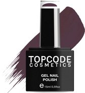 Gellak van TOPCODE Cosmetics - Deep Purple - TCKE26 - 15 ml - Gel nagellak