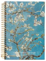 D5346-4 A4 Van Gogh Notitieboek spiraal Bloesem