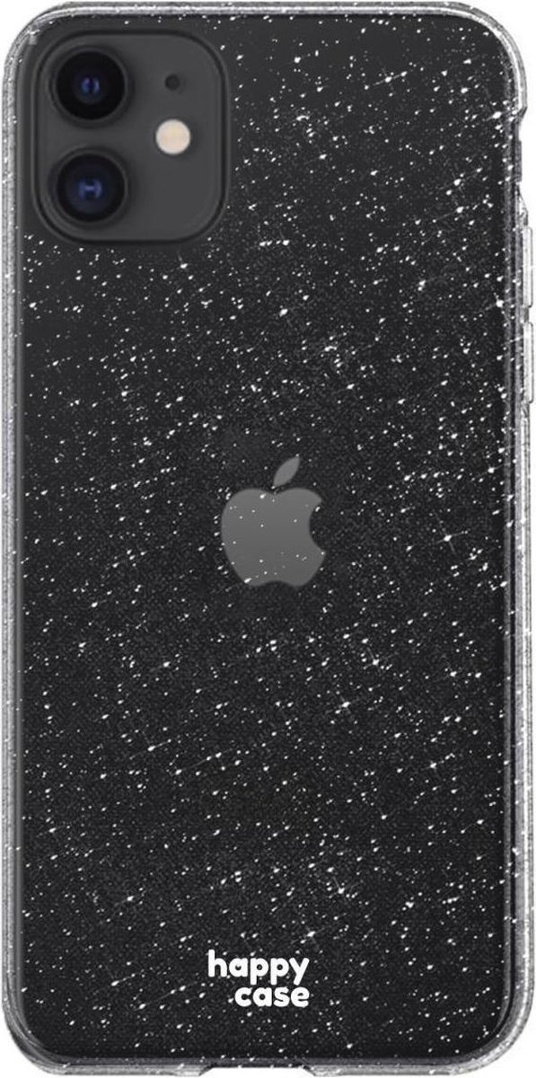 HappyCase Hoesje Flexibel TPU Glitter Print Geschikt voor Apple iPhone 11