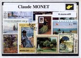 Claude Monet – Luxe postzegel pakket (A6 formaat) : collectie van verschillende postzegels van Claude Monet – kan als ansichtkaart in een A6 envelop - authentiek cadeau - kado - ge
