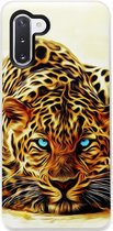 - ADEL Siliconen Back Cover Softcase Hoesje Geschikt voor Samsung Galaxy Note 10 - Tijger