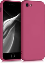 kwmobile telefoonhoesje voor Apple iPhone SE (2022) / SE (2020) / 8 / 7 - Hoesje voor smartphone - Back cover in frambozenroze