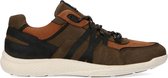 No Stress - Heren - Khaki nubuck sneakers - Maat 44