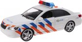 Politiewagen met licht en geluid 24 cm wit