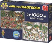 Jan van Haasteren 2-in-1 legpuzzel Kerst 1000 stukjes