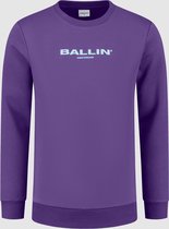 Ballin Amsterdam -  Heren Regular Fit   Sweater  - Paars - Maat L