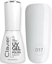 Clavier UV/LED Hybrid Gellak Luxury 10ml. #017 – Snowy Sky - Grijs - Glanzend - Gel nagellak