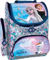 rugzak Frozen meisjes 37 x 27 cm textiel wit/roze