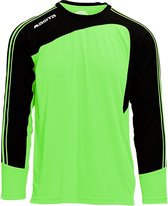 Masita | Keepersshirt Forza - Heren - Dames - Kind - Ademend Vochtregulerend Quick-Dry Technologie - NEON GREEN/BLAC - 116