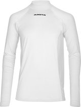 Masita | Thermoshirt Dames Lange Mouw Colshirt Skin Trainingsshirt Heren Kind Unisex 100% Polyester Sneldrogend - WHITE - XXL