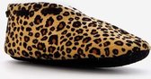 Thu!s kinder sloffen met luipaardprint - Beige - Maat 33 - Pantoffels
