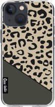 Casetastic Apple iPhone 13 mini Hoesje - Softcover Hoesje met Design - Leopard Mix Green Print