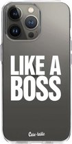 Casetastic Apple iPhone 13 Pro Hoesje - Softcover Hoesje met Design - Like a Boss Print