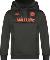 Malelions Junior Sport Warming Up Hoodie - Black/Red - 8 | 128