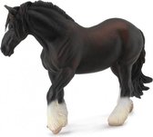 paarden: Shire merrie 17 cm zwart