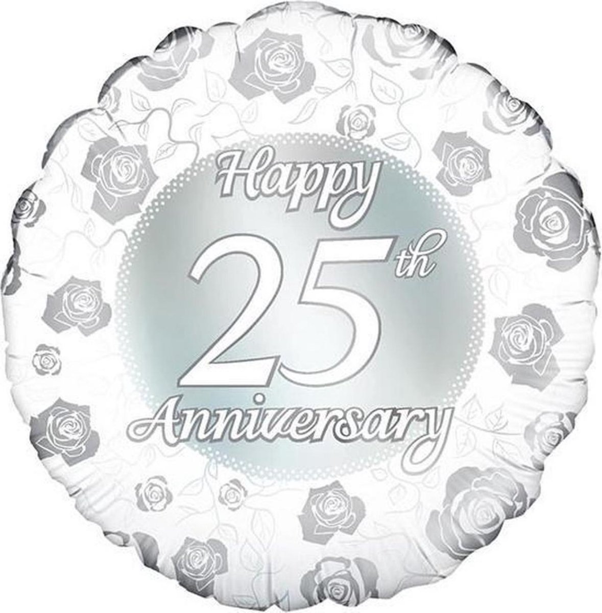 Folie ballon - Happy 25th anniversary (excl helium)