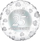 Folie ballon - Happy 25th anniversary (excl helium)