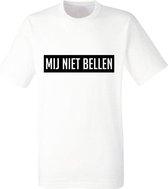 Mij niet bellen Heren t-shirt  | Chateau Meiland | Martien Meiland | wijnen | Wit