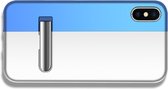 Twee kleuren rechts en links splicing magnetische beschermhoes voor iPhone XS Max, met houder
