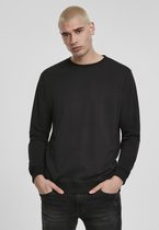 Urban Classics Sweater/trui -S- Basic Terry Crew Zwart