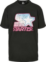Starter Heren Tshirt -XL- Starter Multicolored Logo Zwart