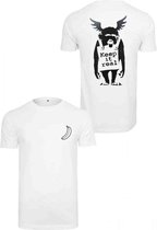 Urban Classics Heren Tshirt -XS- Keep It Real Banksy Wit