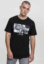 Urban Classics Heren Tshirt -4XL- Pray 2.0 Zwart