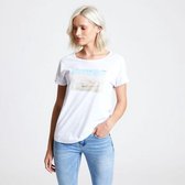 Dare 2b - Women's Improve Graphic T-Shirt - Outdoorshirt - Vrouwen - Maat 44 - Wit