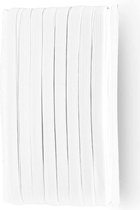 Wit elastiek 6mm 8 meter - Voor het maken van mondkapjes & maskers - mondmaskers - naaien - band - koord - 8M