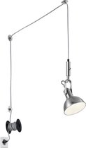 LED Hanglamp - Trion Corloni - E14 Fitting - Rond - Mat Nikkel - Aluminium - BSE
