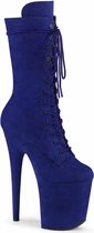 Pleaser Plateau Laarzen, Paaldans schoenen -41 Shoes- FLAMINGO-1050FS Paaldans schoenen Blauw