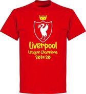Liverpool Champions 2020 Logo T-Shirt - Rood - S